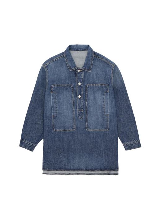 Fortela Blue Fuegodress Denim Mini Dress