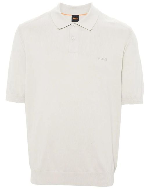 Boss White Asac Polo Shirt for men