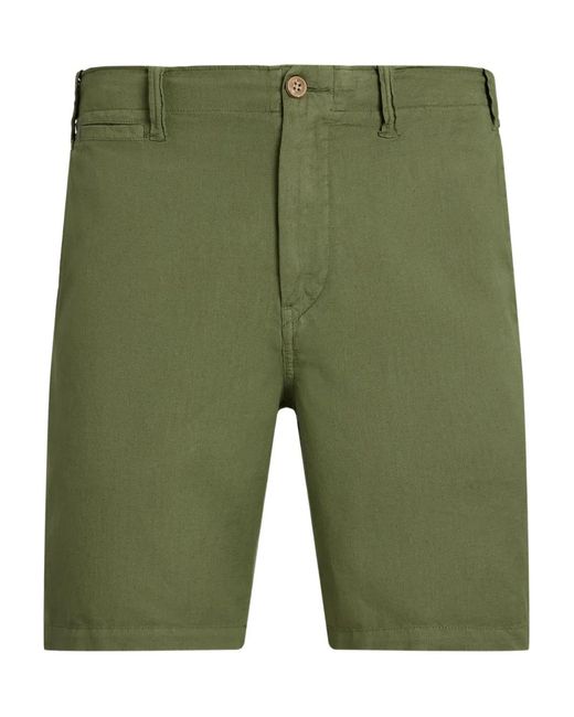 Polo Ralph Lauren Green Slim-Cut Chino Shorts for men