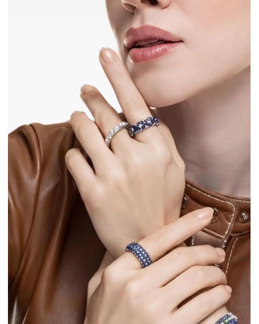 ’ROBERTO DEMEGLIO Brown Sapphire And Diamond Stretch Ring