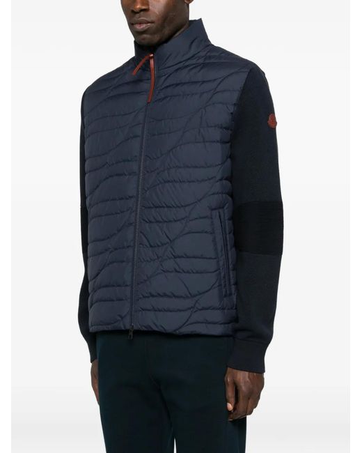 Moncler Blue Quilted Jacket for men