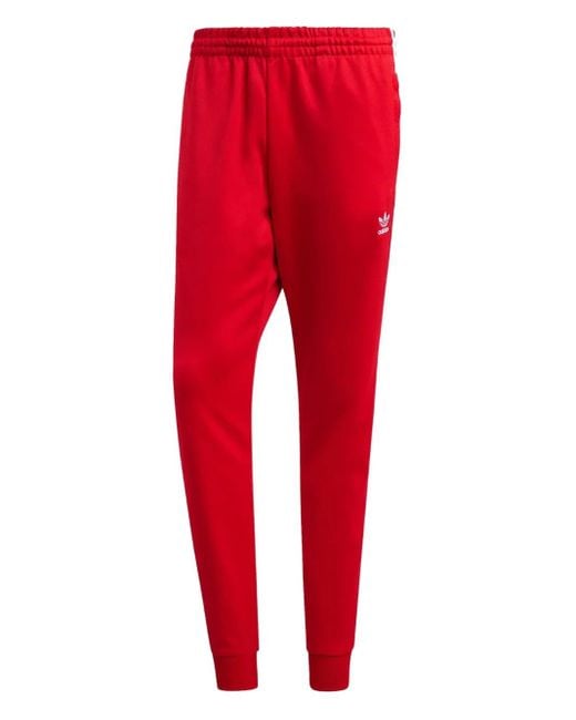 メンズ Adidas Sst Adicolor Classics Better Scarlet トラックパンツ Red