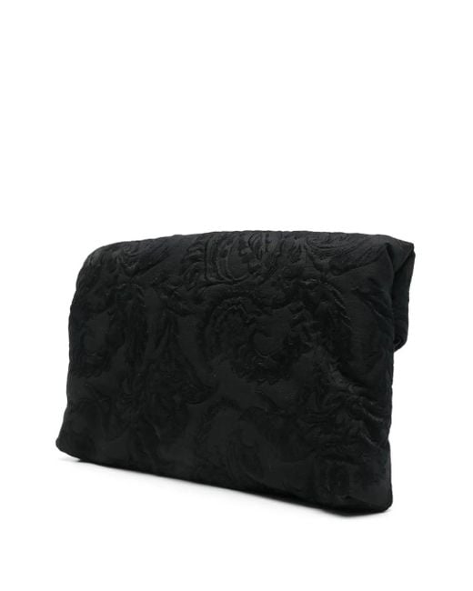 バッグ Louren flower jacquard clutch bag Saint Laurent Floral-Jacquard Clutch Bag in Black | Lyst