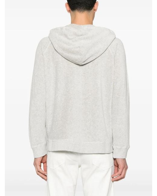 Tom Ford White Terry Hoodie for men