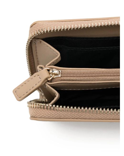 Lacoste Natural Zip-Around Wallet