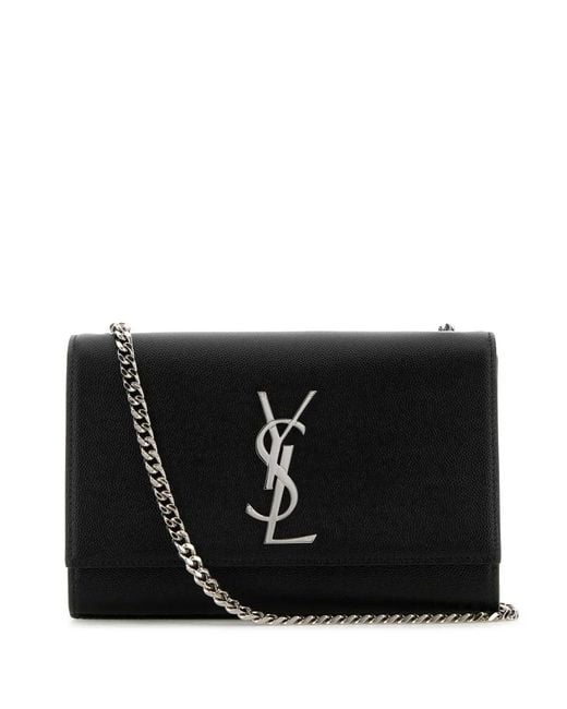 Saint Laurent Black Small Kate Cross-Body Bag