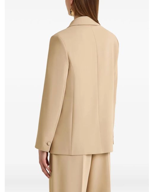 Maliparmi Natural Cady Double-Breasted Blazer