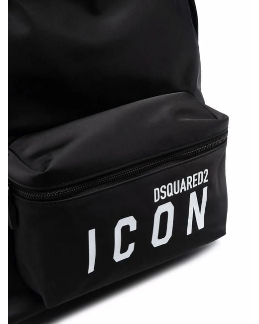 Zaino Icon Nero di DSquared² in Black da Uomo