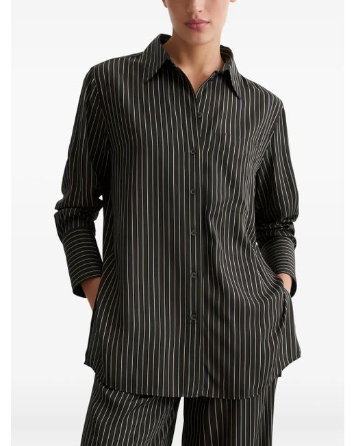 Marc O' Polo Black Gestreiftes Hemd