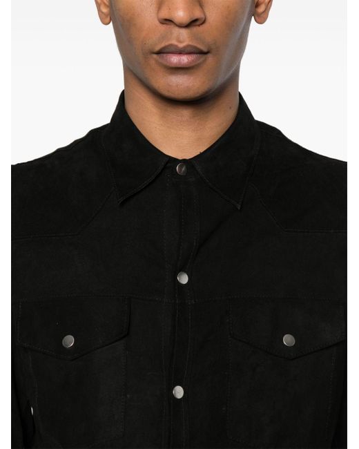 Camisa con cuello clásico Eraldo de hombre de color Black