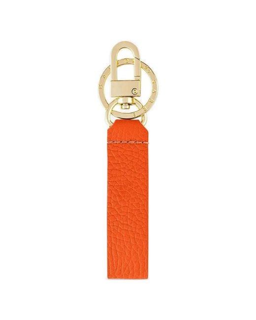 Maison De Sabre White Upcycled Leather Keychain