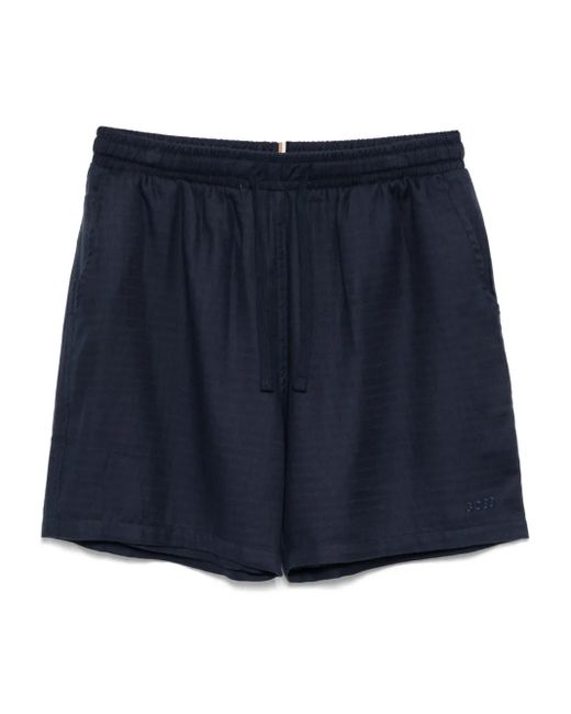 Boss Shorts Mit Logo-Stickerei in Blue für Herren