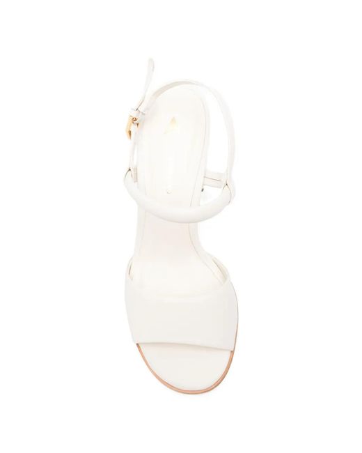 Carrano White Ankle-Strap Sandals