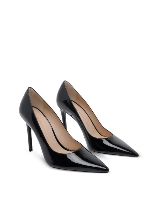 Stuart Weitzman Black Power 100 Pointed Pumps