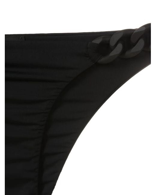 Lenny Niemeyer Black Chain-Link Detailing Elasticated-Waist Bikini Bottoms