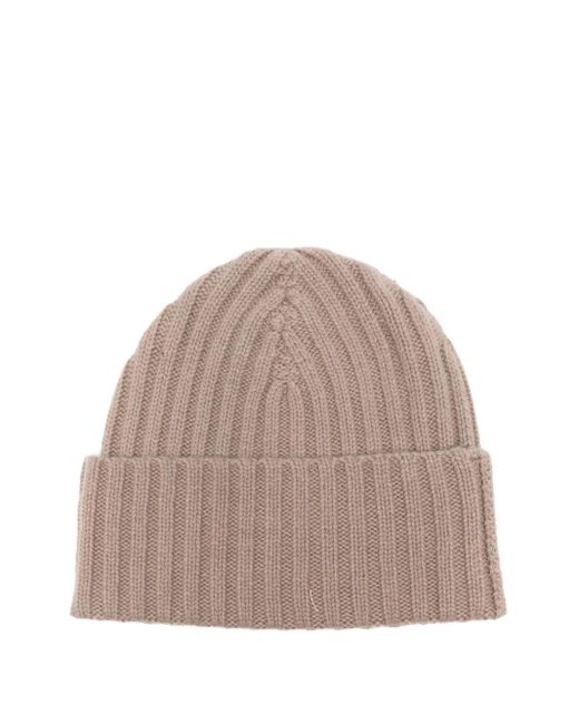 Liska Natural Gerippte Kaschmirbeanie