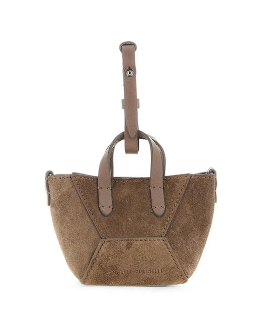Brunello Cucinelli Brown Micro Bc Duo Tote Bag