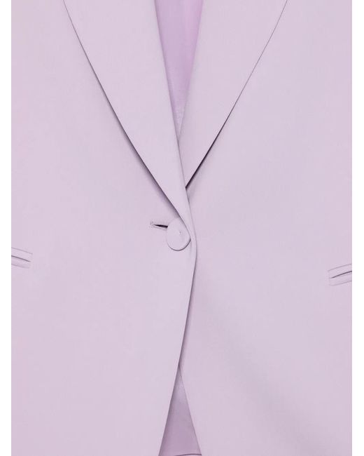 Marina Rinaldi Purple Buttoned Blazer