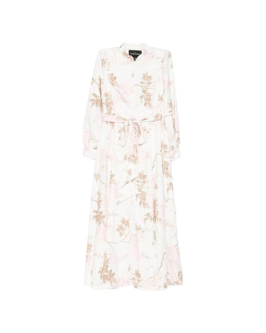 Needle & Thread White Wisteria Shirt Dress