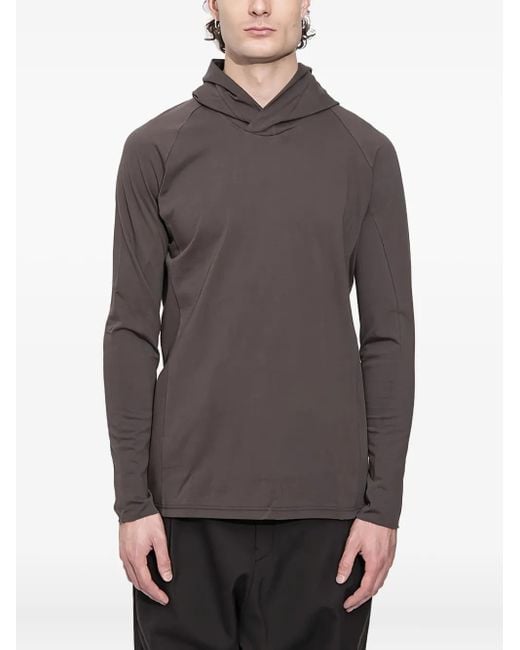 DEVOA Langärmeliger Hoodie in Gray für Herren