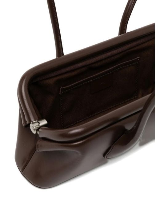 OSOI Brown Mini Boat Tote Bag