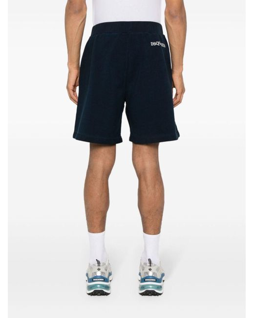 DSquared² Blue Relax Cotton Shorts for men