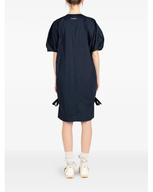Societe Anonyme Blue Osaka Tie-Detail Mini Dress