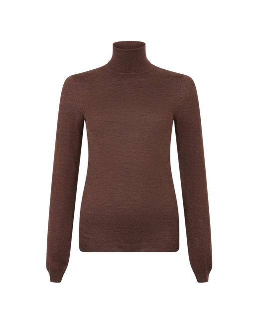 Maison Margiela Brown Roll-Neck Long-Sleeve Sweater