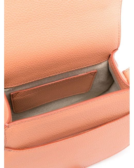 Chloé Pink Small Marcie Leather Crossbody Bag