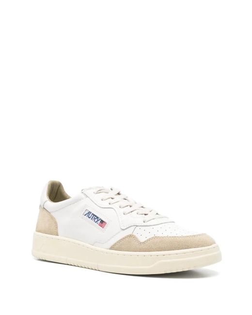 Autry White Medalist Low Sneakers for men