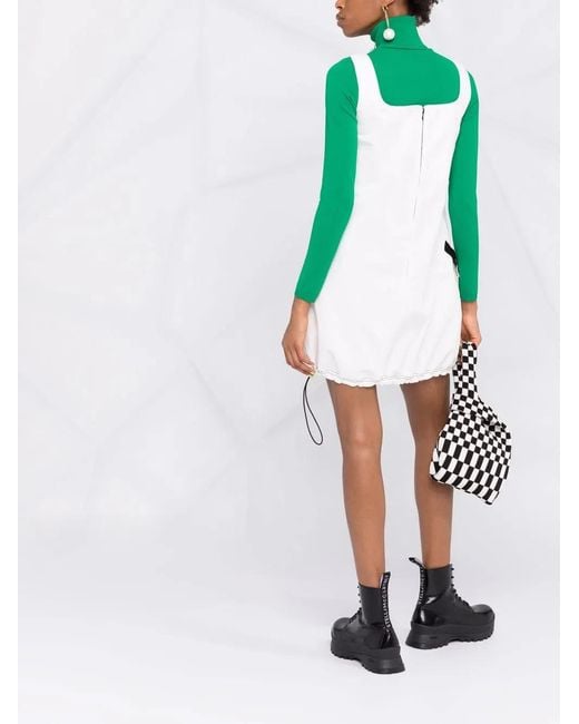 Stella McCartney White Sleeveless Belted Dress