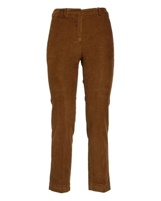 Incotex Brown Leyre Corduroy Trousers