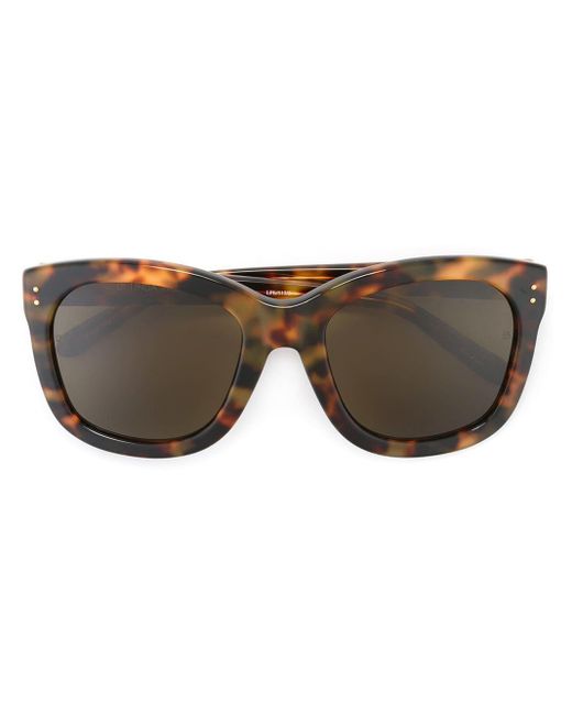 Linda Farrow Brown Tortoiseshell Sunglasses