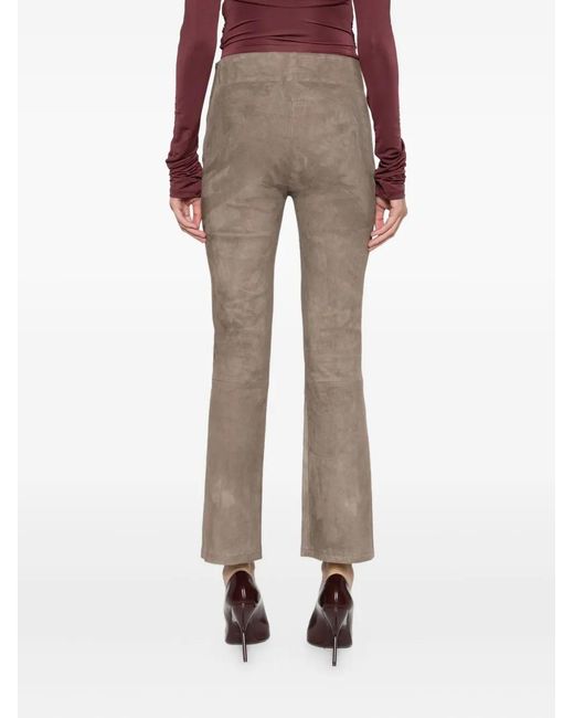 Arma Gray Flared Cropped Trousers