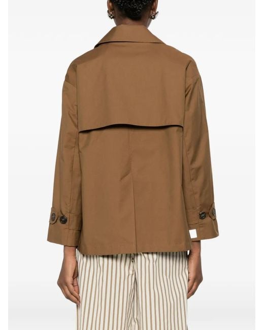Max Mara Brown 'Maxmara Thecube' 'Zeno' Raincoat