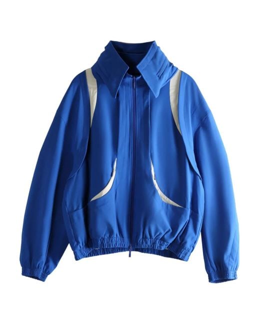 Adererror Blue Zip-Up Panel Jacket