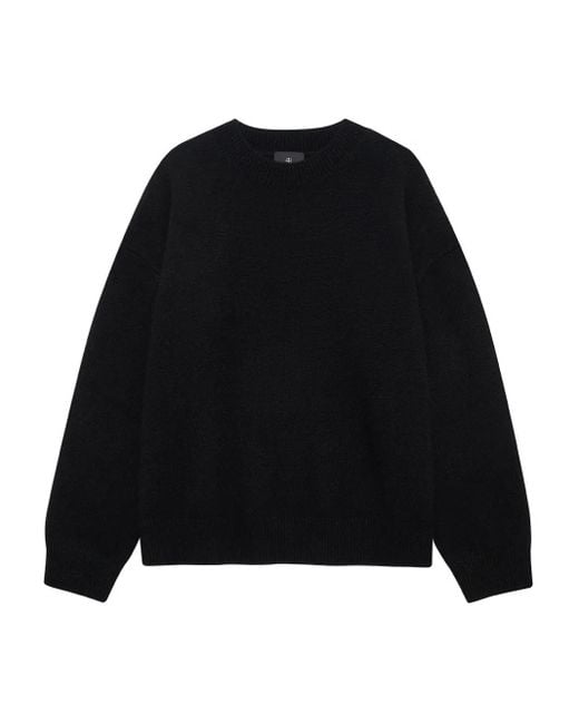 Anine Bing Black Lee Crew-Neck Sweater