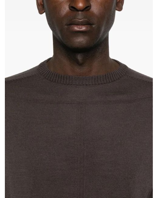 Rick Owens Trui Met Metallic Detail En Ronde Hals in het Brown voor heren