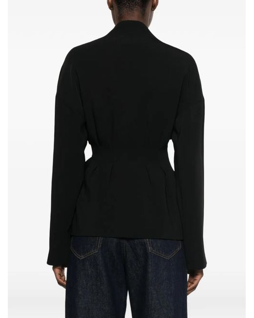Alberta Ferretti Black Belted Jacket