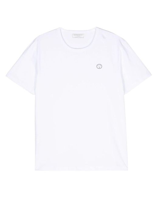 Societe Anonyme White Logo-patch Cotton T-shirt