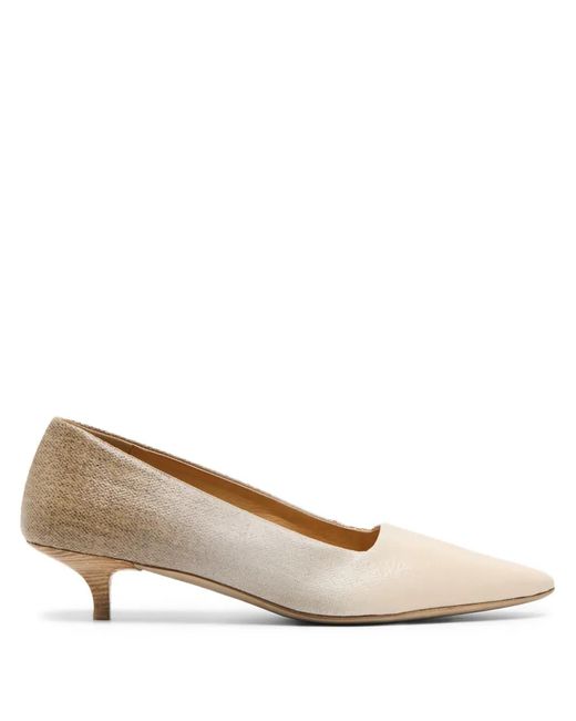 Marsèll Natural Longiforma Leather Pumps