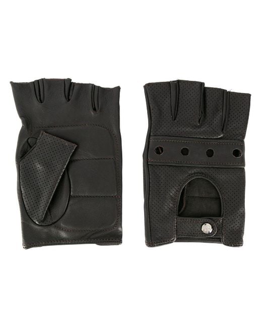 Ermenegildo Zegna Black Maserati Driving Gloves for men