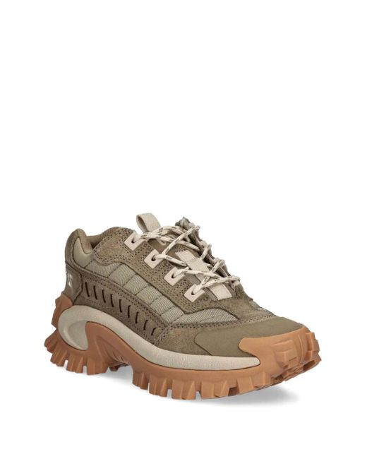 Caterpillar Brown Chunky Lace-Up Sneakers for men