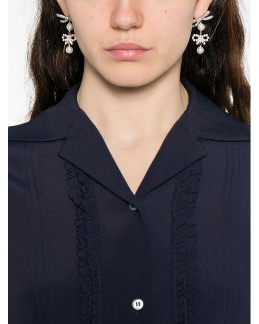 N°21 Blue Buttoned Trim Shirt