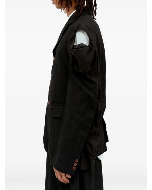 Comme des Garçons Black Cut-Out Shoulder Jacket for men