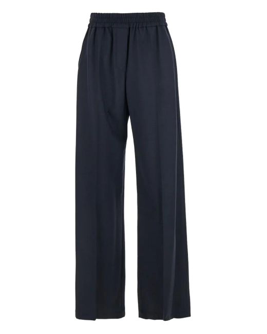 Brunello Cucinelli Broek Met Elastische Taille in het Blue