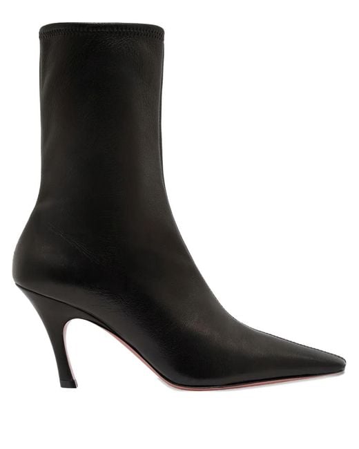 Bottines Jamie À Bout Pointu 80 Mm AMINA MUADDI en coloris Black