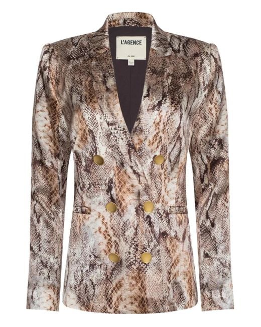 Blazer Colin con doble botonadura L'Agence de color Brown