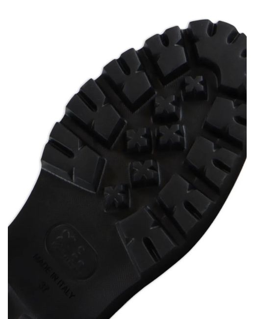Notabene Black Tereza Fringed-Embellishment Crocodile-Effect Loafers