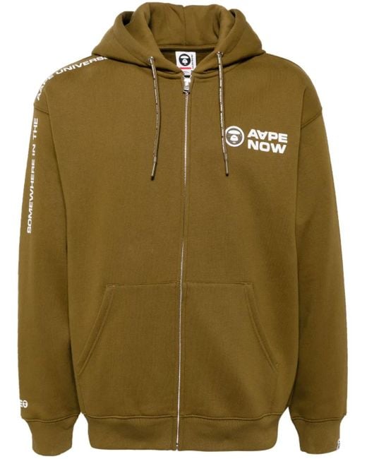 Giacca Con Cappuccio di Aape By A Bathing Ape in Green da Uomo